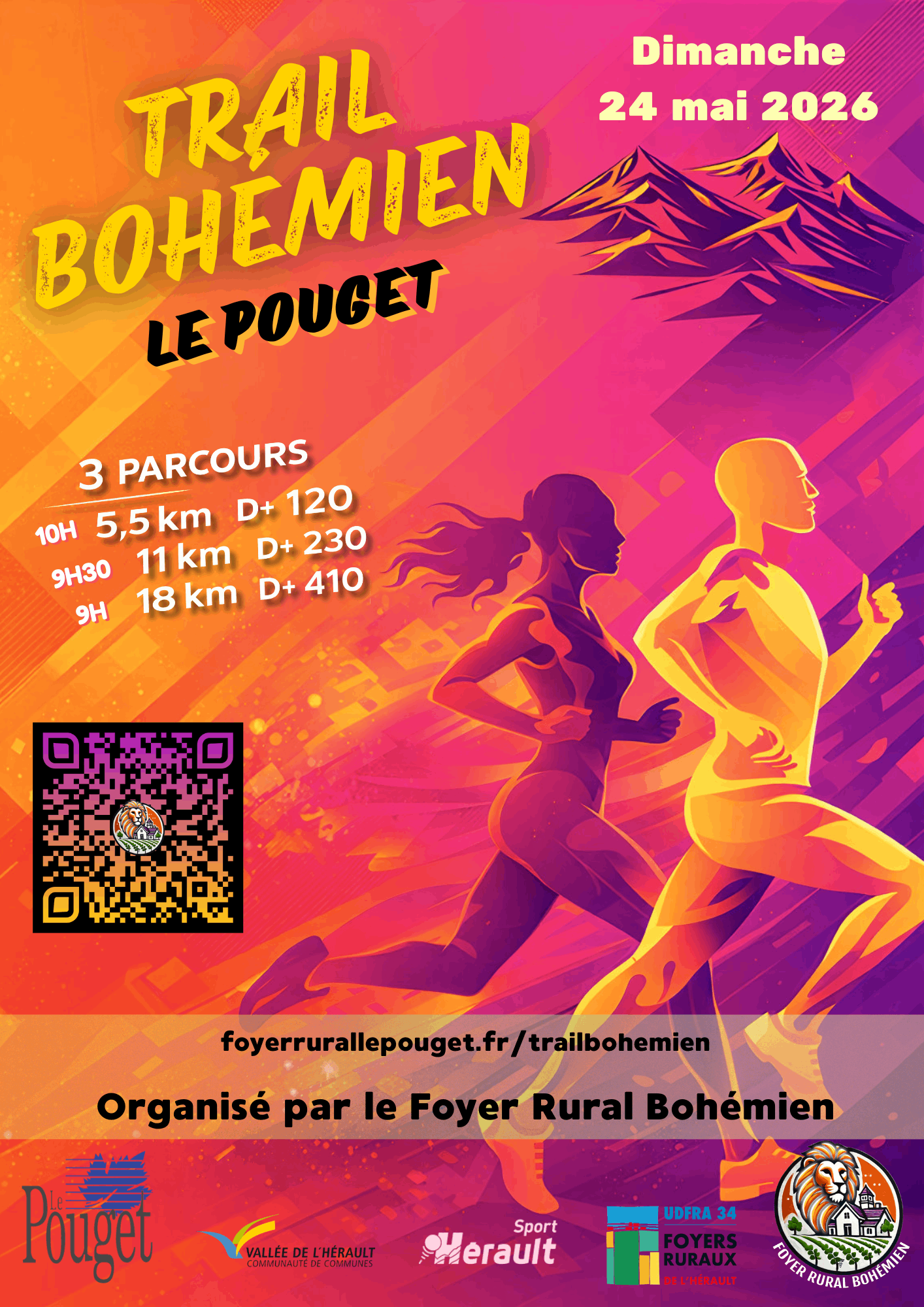Affiche du Trail Bohémien 2026