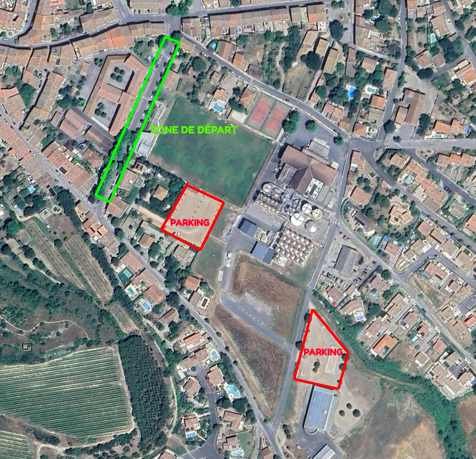 Carte des parkings